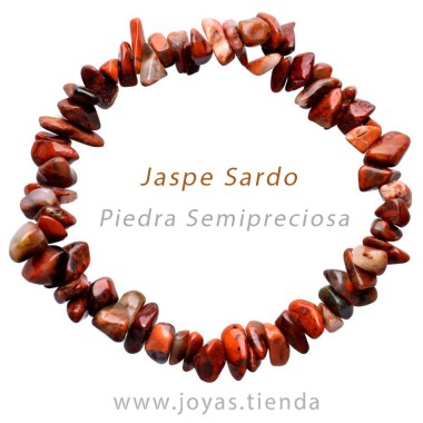 Pulsera Chip de Jaspe Sardo frontal