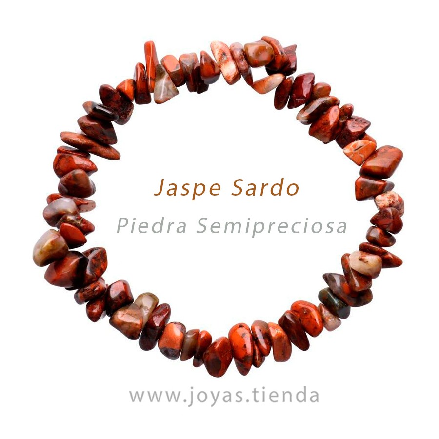 Pulsera Chip de Jaspe Sardo frontal