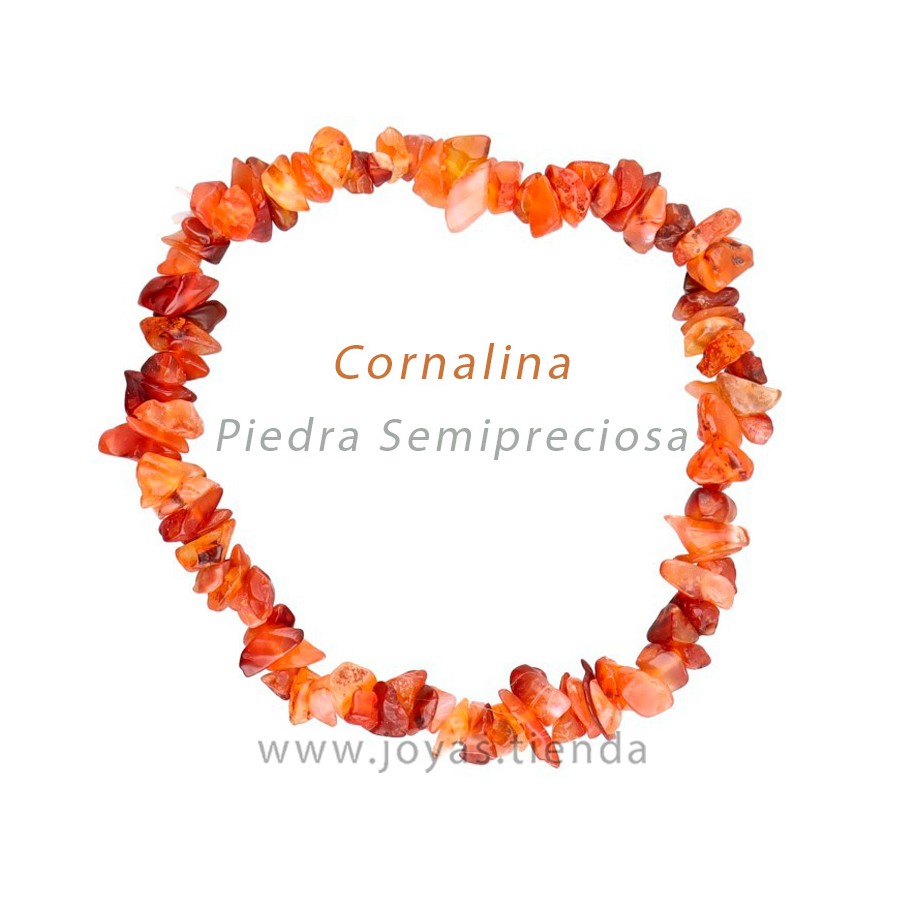Pulsera Chip de Cornalina frontal