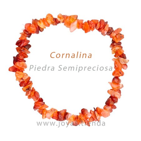Pulsera Chip de Cornalina