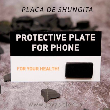 Placa Rectangular Adhesiva de Shungit detalle