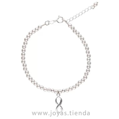 Pulsera Perlas Plata de Ley 925