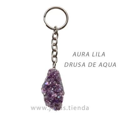 Llavero de Drusa de Aqua Aura Lila