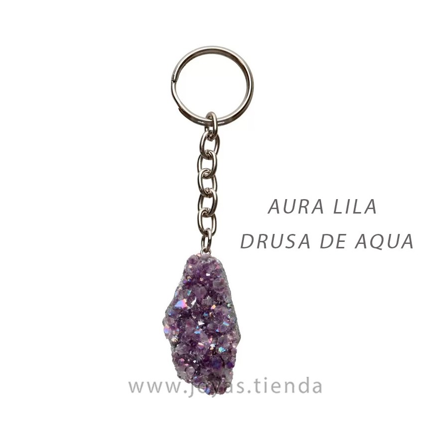 Llavero de Drusa de Aqua Aura Lila