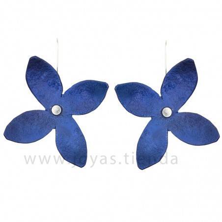 Pendientes lila azules