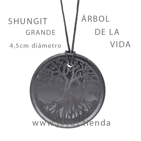 Colgante Shungit Árbol de la Vida Grande