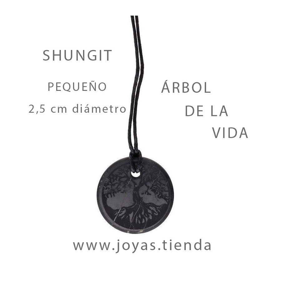 Colgante Shungit Árbol de la Vida Pequeño