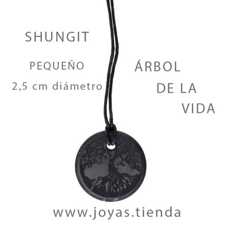 Colgante Shungit Árbol de la Vida Pequeño