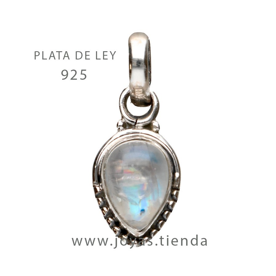 Colgante Plata de Ley 925 Gota Estilo Antiguo