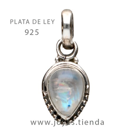 Colgante Plata de Ley 925 Gota Estilo Antiguo