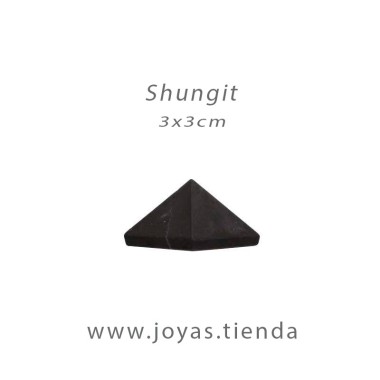 Pirámide de Shungit Mate 3x3cm