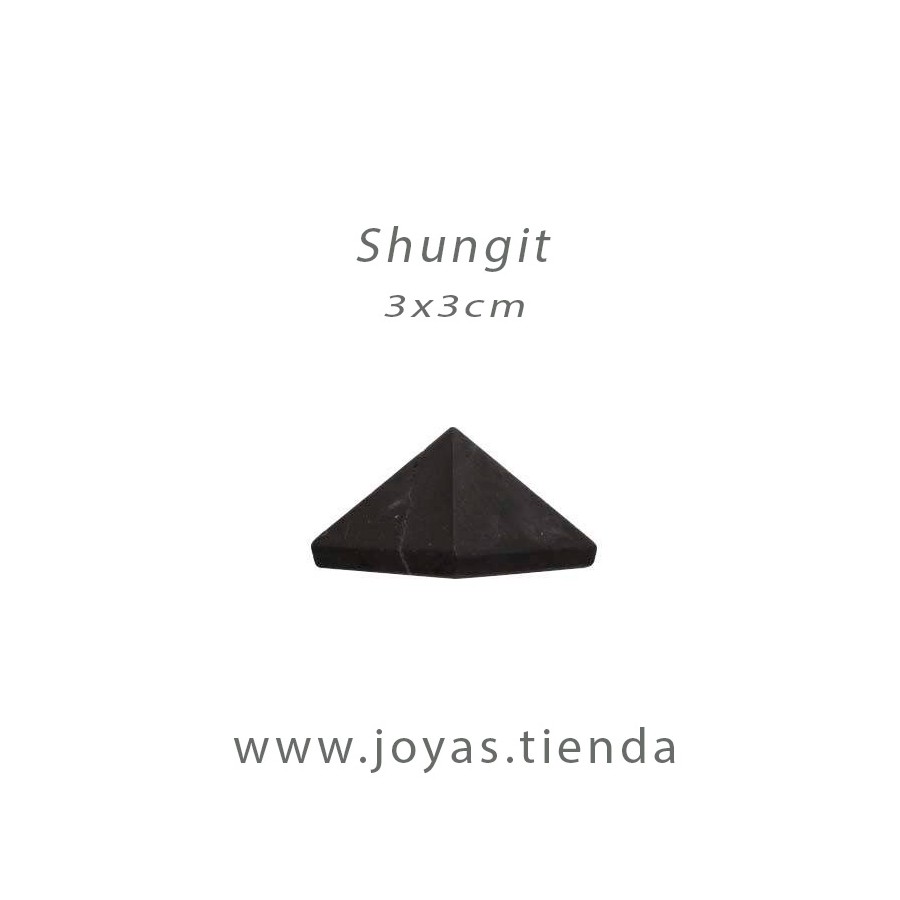 Pirámide de Shungit Mate 3x3cm