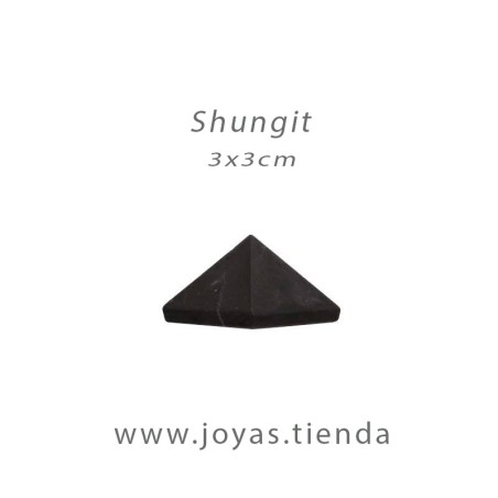 Pirámide de Shungit Mate 3x3cm