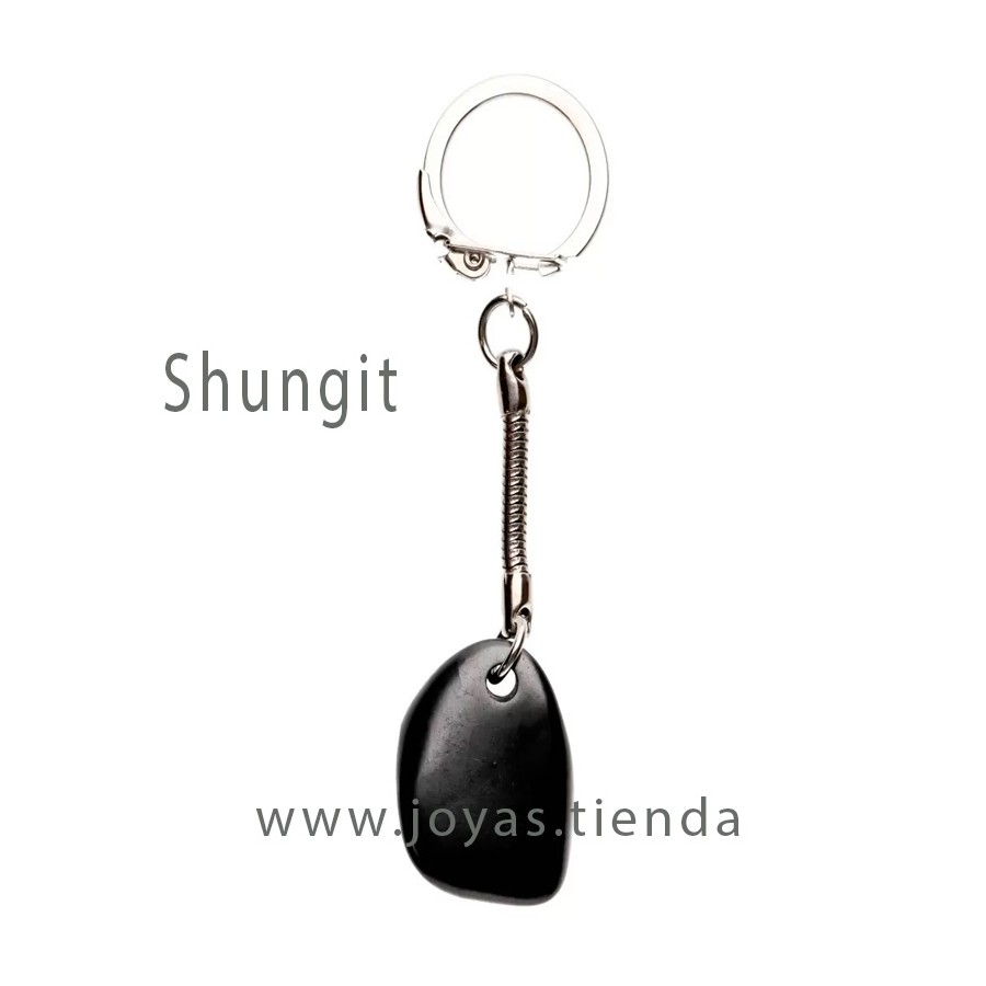Llavero de Piedra Shungit