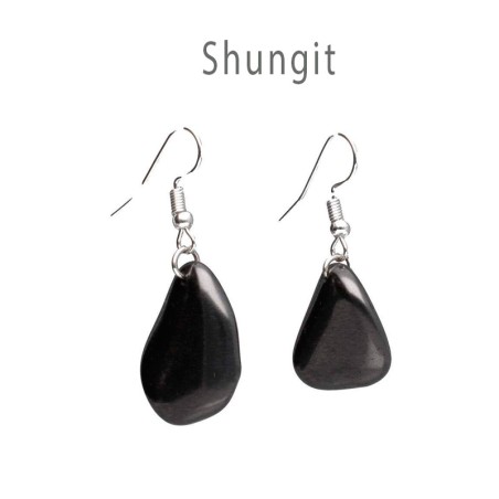 Pendientes Rodados Shungit
