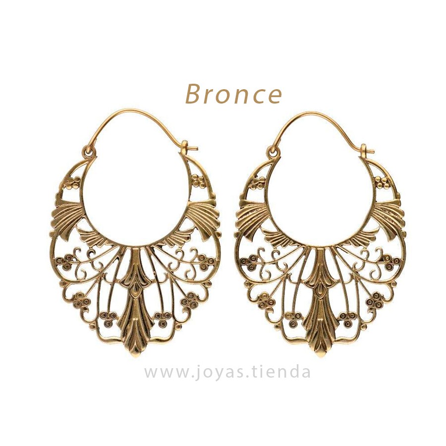 Pendientes de Bronce Calados