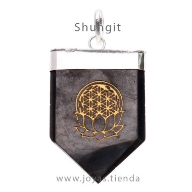 Colgante Shungit Flor de Loto