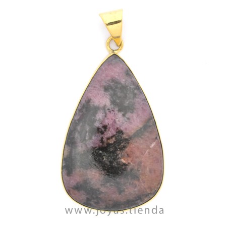 Colgante de Bronce con Rodonita