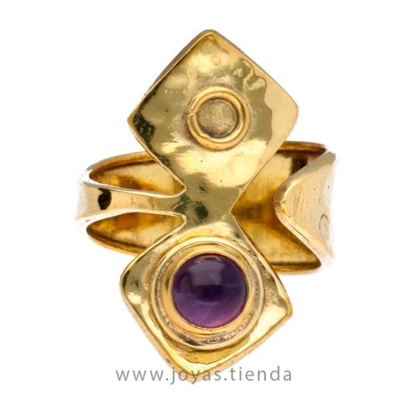 Anillo de Bronce Oris con Amatista