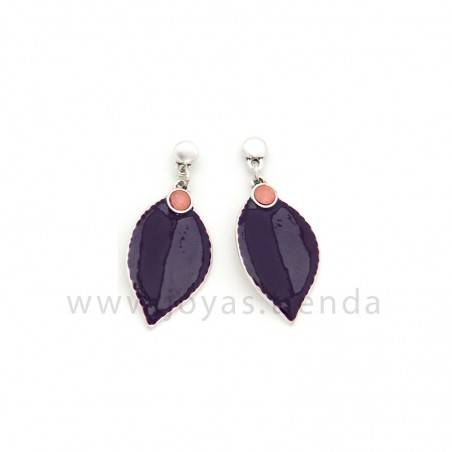 Pendientes Aurora Morados