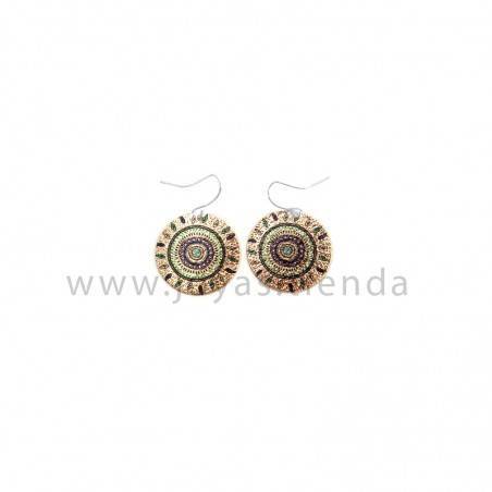 Pendientes Zanzibar Cacao Silver