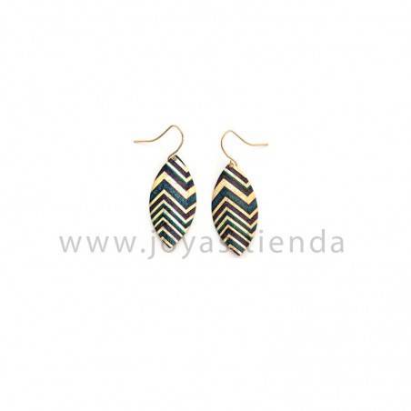 Pendientes Zanzibar Cebra Gold