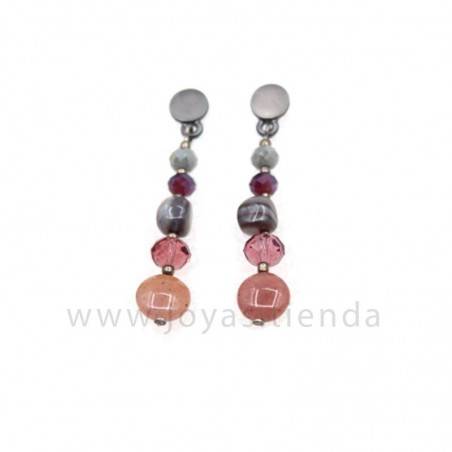 Pendientes Astrid Morados
