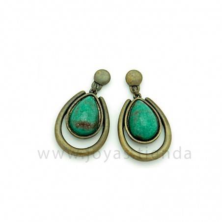 Pendientes Atena Verdes