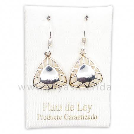 Pendientes de Plata 925 Triángulo