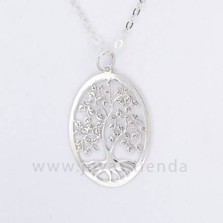 Colgante de Plata 925 Árbol de la Vida 26x38mm