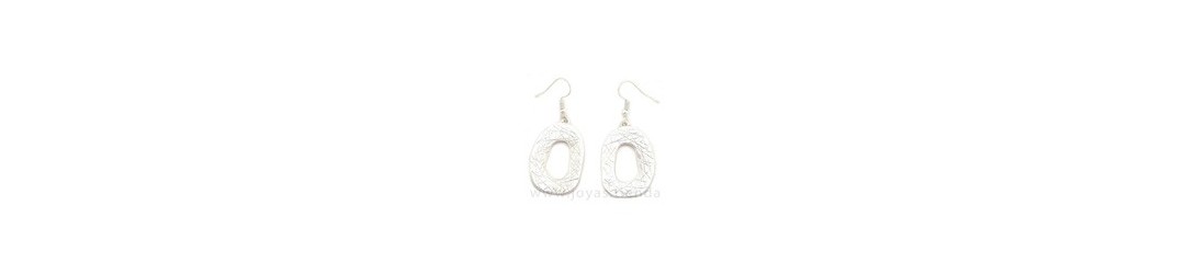 Pendientes originales Tropic-art, materiales naturales, antialérgicos